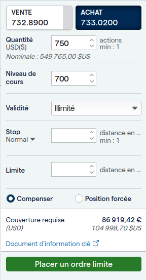 Notre avis sur le passage d'ordre avec IG.
