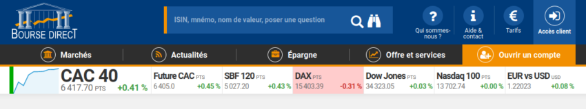 Bourse Direct, le broker le moins cher pour investir dans un PEA