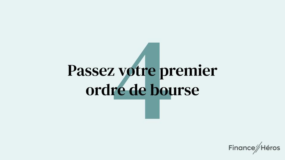 D2buter en bourse : passez votre premier ordre de bourse