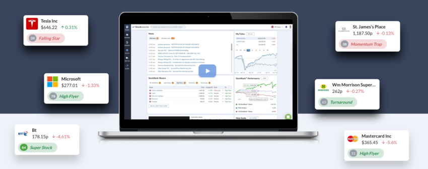 Screening d'actions avec le site de bourse Stockopedia.