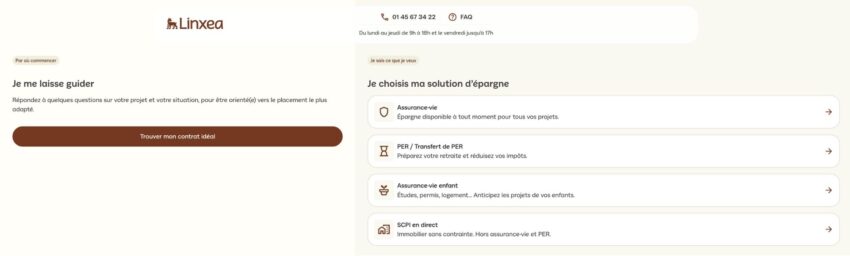 Souscription à un placement commercialisé par Linxea