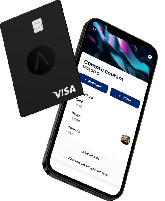 carte bancaire noire black card lydia noir