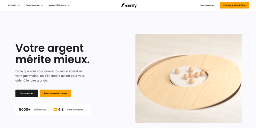 Avis Ramify : page d'accueil
