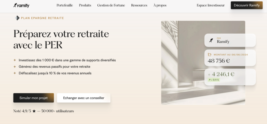 PER avec Ramify (les SCPI en plus)