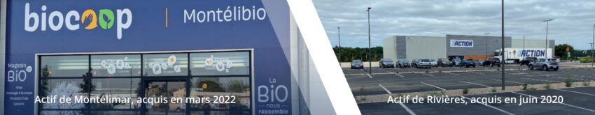 Exemples de biens acquis par la SCPI Cœur de Ville