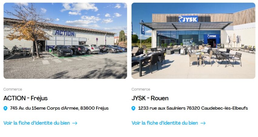 Exemple d'actifs immobilier au sein du patrimoine de la SCPI Osmo Energie