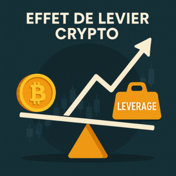 Image illustrant l'effet de levier en crypto, aussi appelé trading sur marge