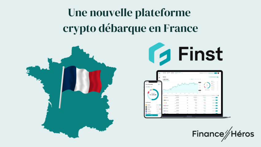 Visuel illustration l'arrivée de la plateforme crypto Finst en France