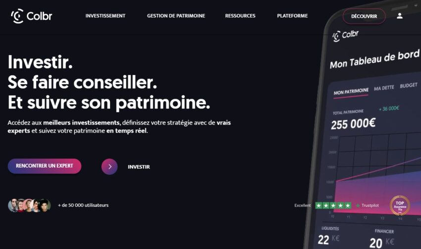 colbr : la page d'accueil de leur site