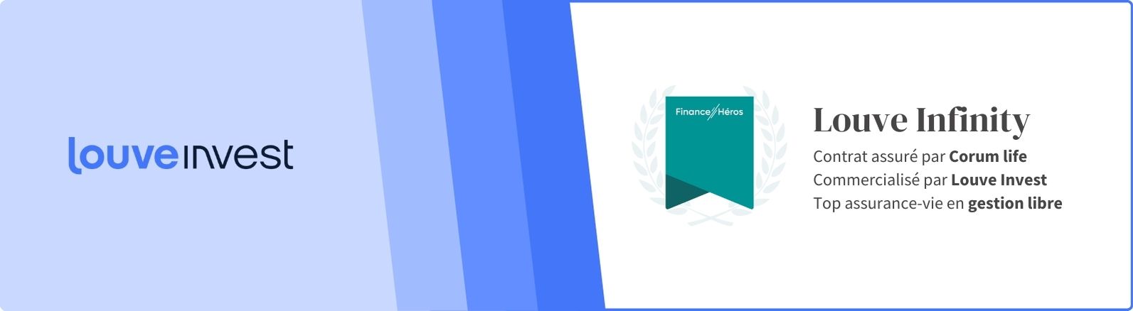 Louve Infinity
Contrat assuré par Corum life 
Commercialisé par Louve Invest
Top assurance-vie en gestion libre