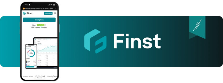 Visuel de la plateforme d'échange de crypto monnaies Finst