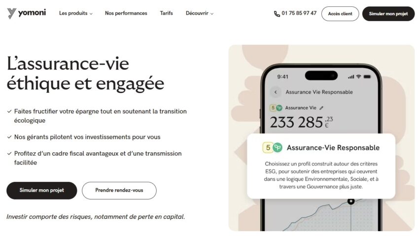 Assurance vie ISR Yomoni