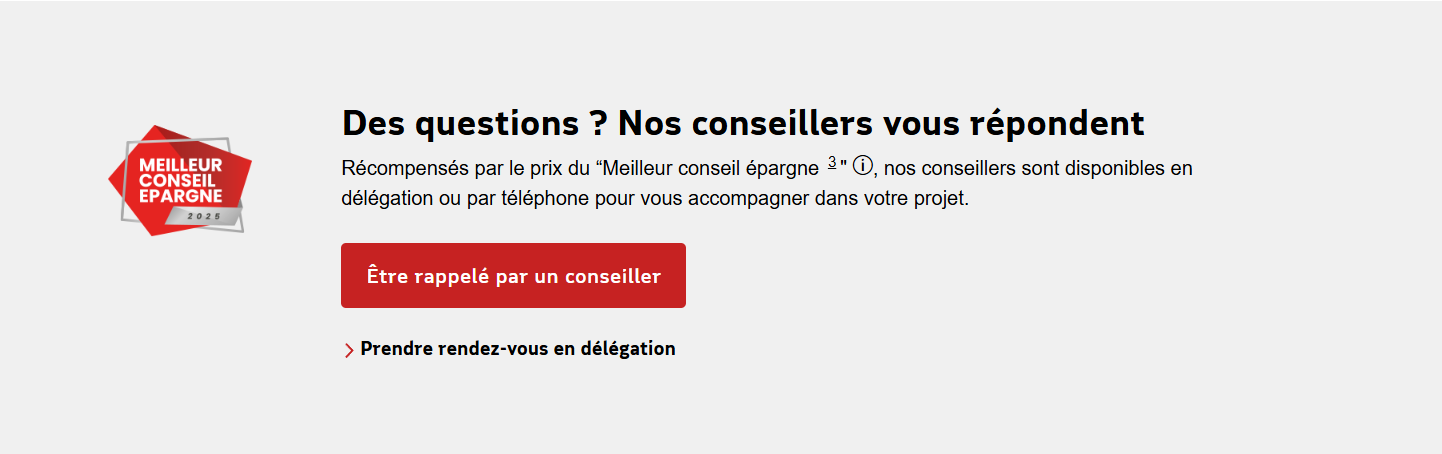 Capture d'écran de la page de l'assurance vie Maif.