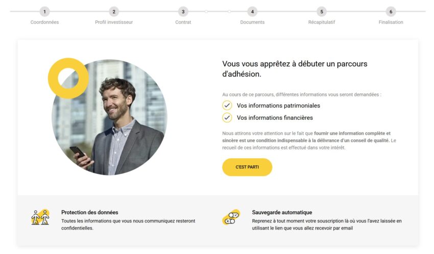Ouverture d'un contrat Placement direct patrimoine en pratique