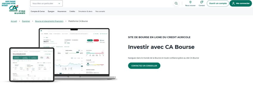 meilleure banque pour investir en bourse credit agricole