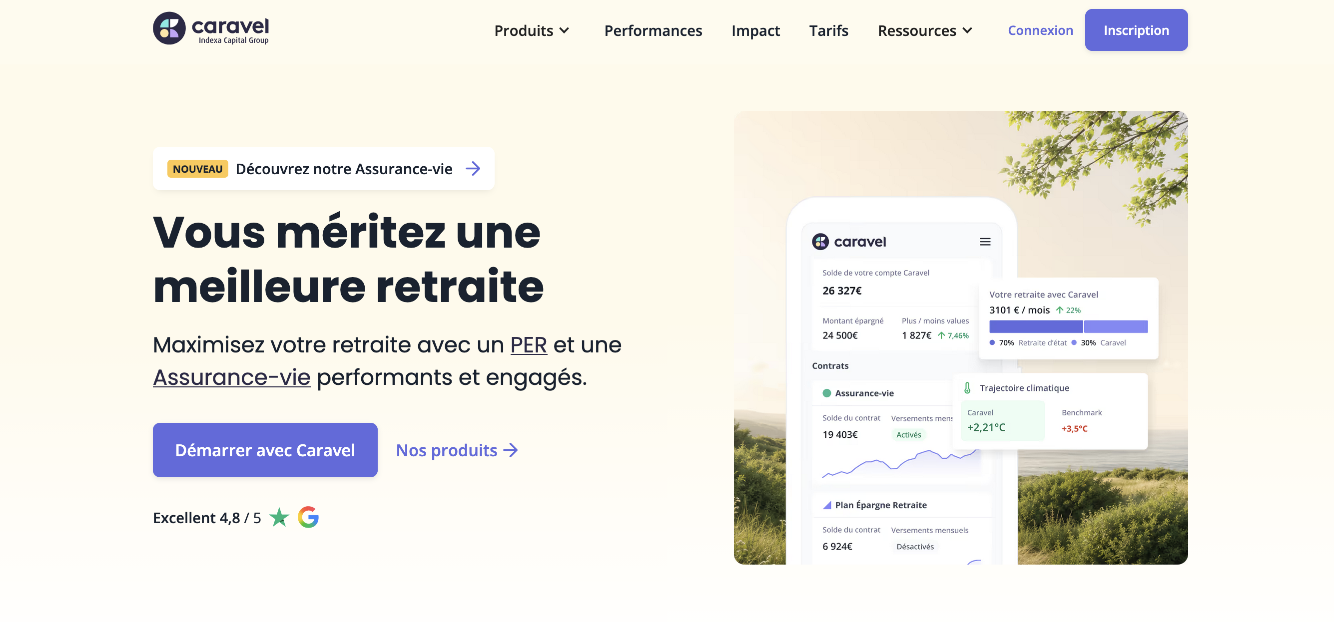 Caravel, ma gestion pilotée la moins chère
