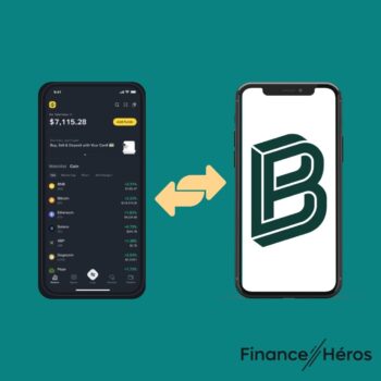 Illustration de transfert de cryptomonnaies de Binance, qui n'a plus d'agrément, vers Bitpanda, qui est une des meilleures alternatives