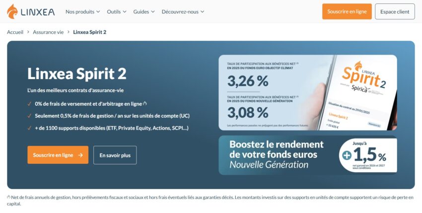 soouscrire une assurance vie exemple linxea