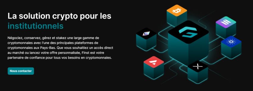 Visuel présentant l'offre de Finst pour les institutionnels