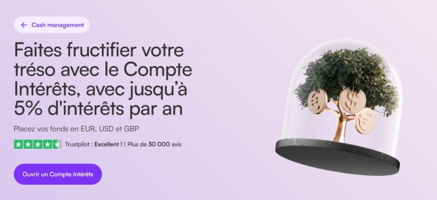 Visuel sur le compte rémunéré de la banque pro Vivid, une offre rare mais à mon avis intéressante pour faire fructifier sa trésorerie