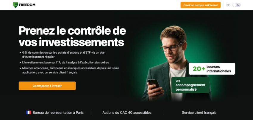 Home page de Freedom24 : notre avis.